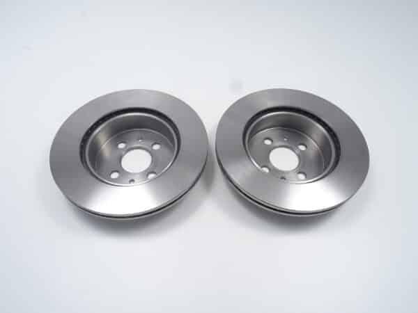Brake disc set front "Volumex" internally ventilated Fiat 124 Spider