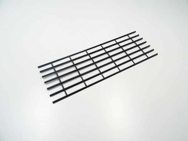 lower grill upper black 74-85 Euro/US Fiat 124 Spider