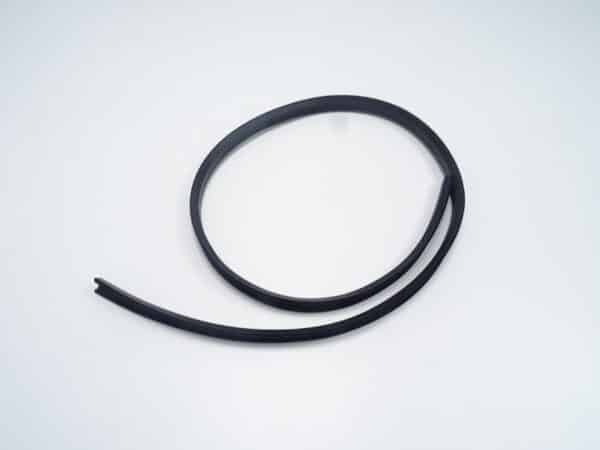 Rubber window guide left or right, U-shaped, flocked inside Fiat 124 Spider