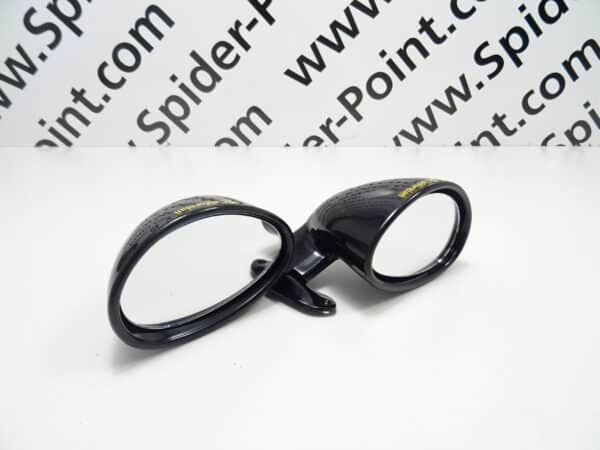 mirror set original Vitaloni "California" black Fiat 124 Spider