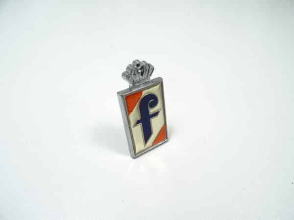 emblem "Pininfarina" with crown Fiat 124 Spider