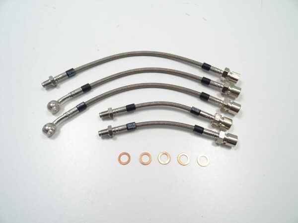 brake line kit 5 pieces 66-84 with vehicle type approval Fiat 124 Spider