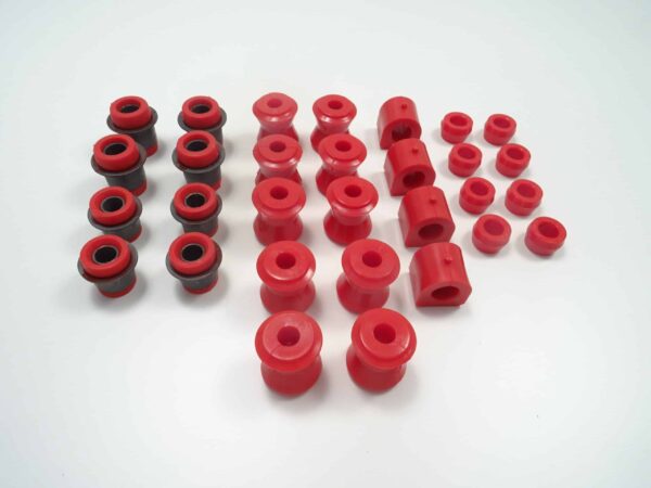 bushing set 28-pieces 66-78 Fiat 124 Spider