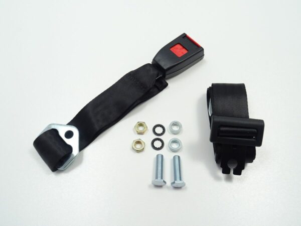 safety belt 2-point system black Fiat 124 Spider