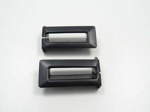 seat belt guides (2 pieces) on the side in the back seat 79-85 black fiat 124 spider