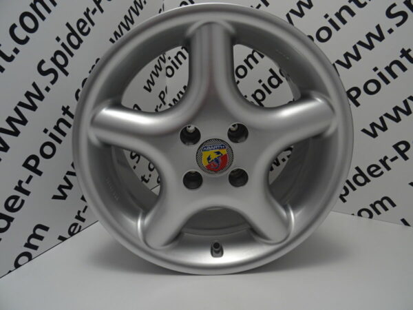 Alloy rim 5-star 7x15, only with Abarth rim cover Fiat 124 Spider
