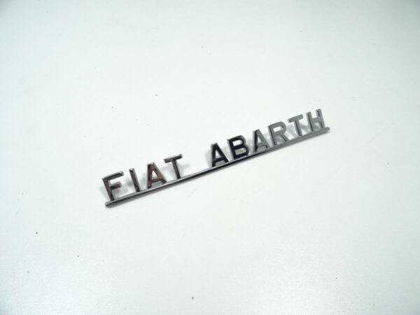 emblem "FIAT-ABARTH" chrome version Fiat 124 Spider