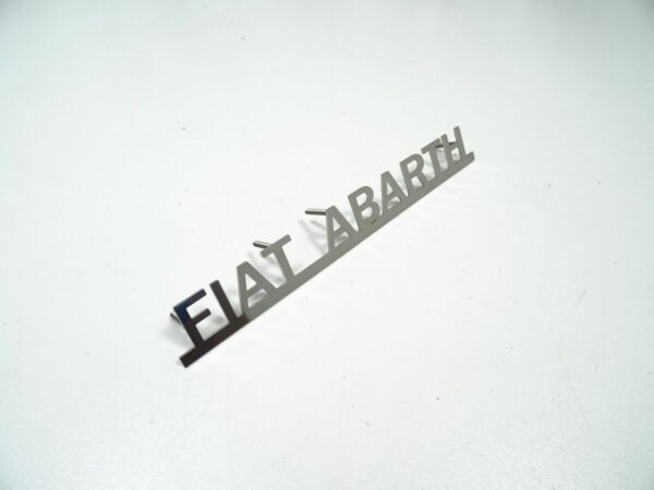 emblem "FIAT ABARTH" chrome version Fiat 124 Spider