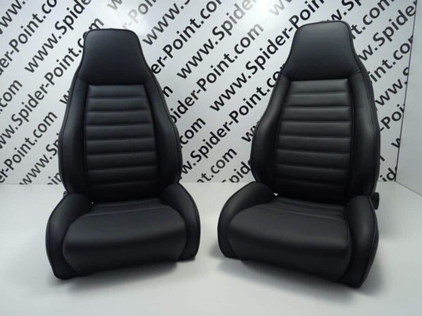 Turbo seats G-Mod. Leather black 74-84 set (2 pieces) Porsche