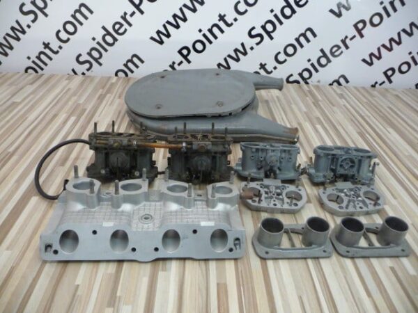 inlet manifold used twin carburators 40 Fiat 124 Spider
