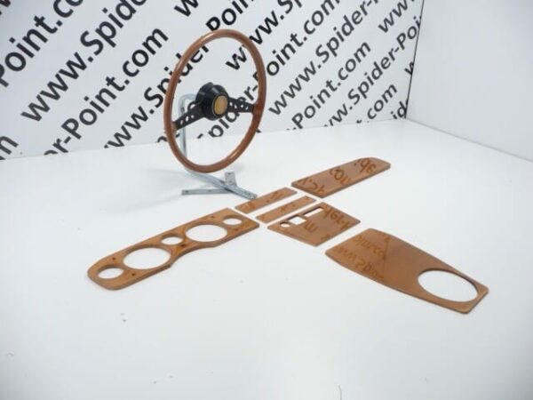 wood set 5-gauge incl. wood steering wheel 66-78 Fiat 124 Spider