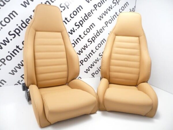 turbo seat 2-piece leather tan G-Mod. 74-84 Porsche