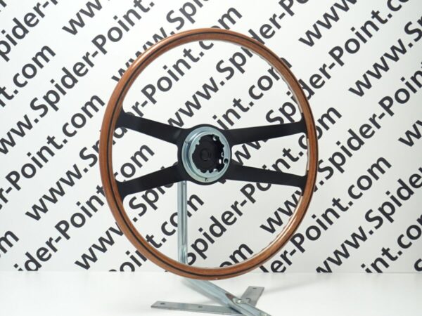 wood steering wheel aluminum 42 cm with mounting parts (without horn pad) in exchange