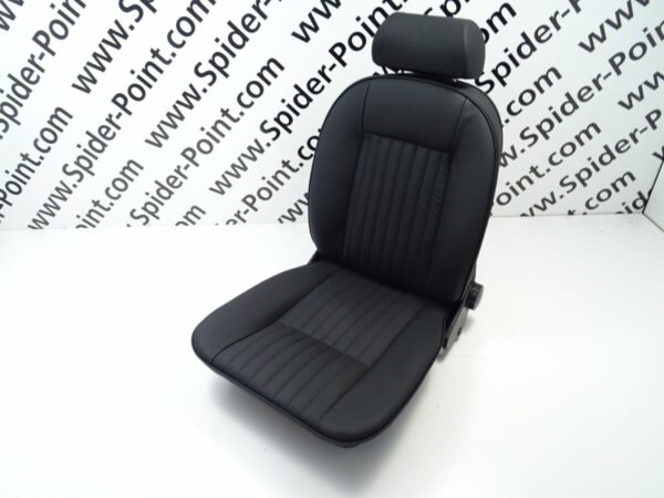 Seats (2 pieces) universal leather black 66-78 Fiat 124 Spider