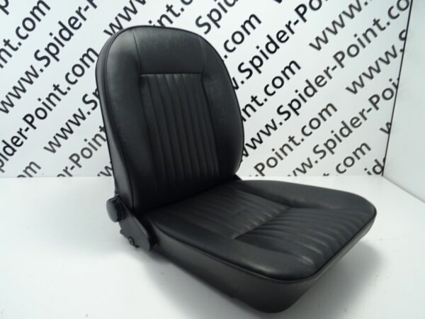 Seats (2 pieces) leather 66-69 black fiat 124 spider