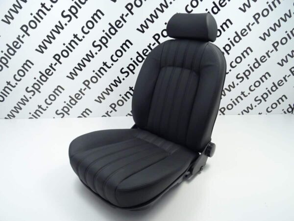 Seats (2 pieces) universal leather black 83-85 EU Fiat 124 Spider