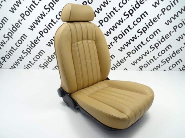 Seats (2 pieces) universal leather beige 83-85 EU Fiat 124 Spider