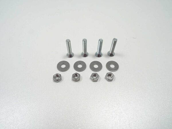 Mounting kit license plate light 66-73 stainless steel fiat 124 spider