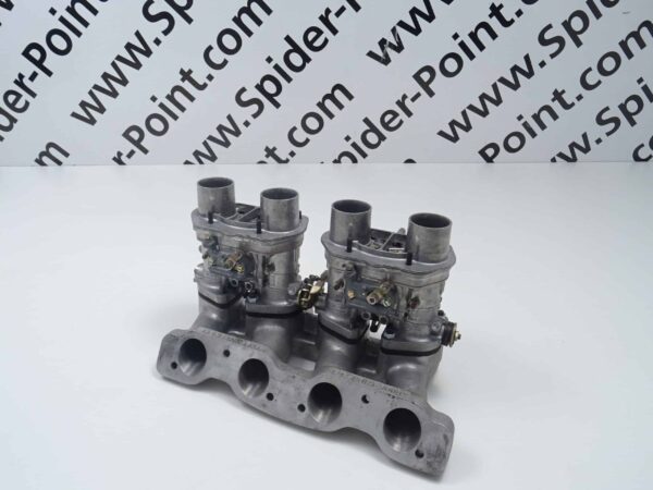 Double carburettor system used original WEBER fiat 124 spider