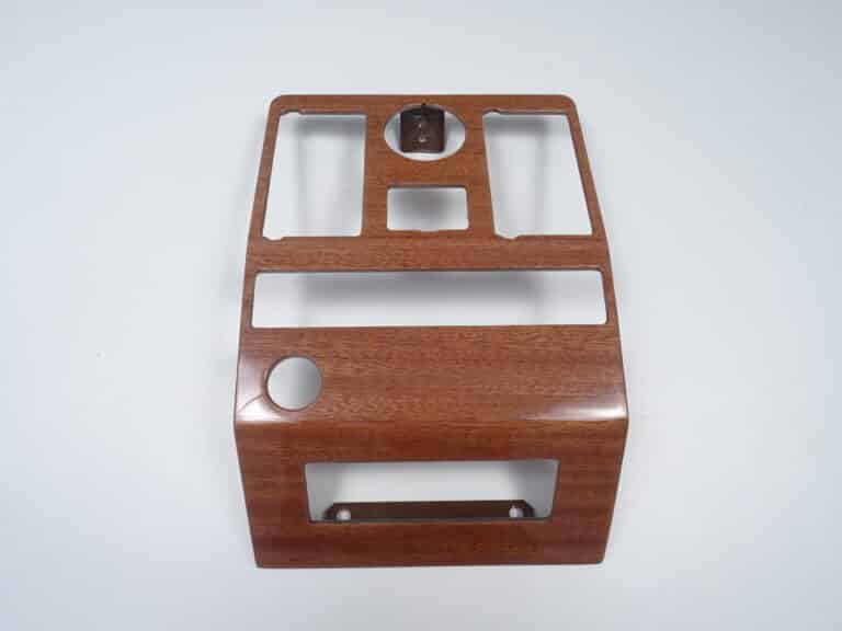 12010DS-04-holzverkleidung-schaltergruppe-luefterduese-analoguhr-83-85-mahagoni-wooden-panel-switch-group-fan-nozzle-analog-clock-mahagony