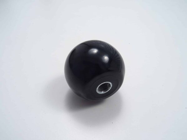 shifter knob round 66-78 black fiat 124 spider