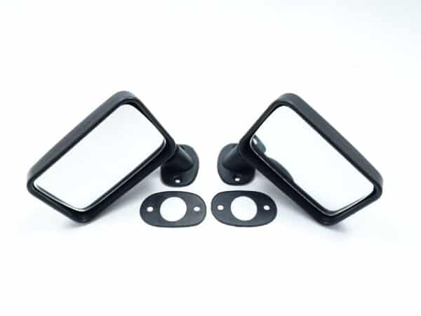 Mirror set 79-82 plastic black FIAT 124 Spider