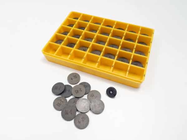 Valve shim kit (68 pieces) 3,25mm -4,90mm FIAT 124 Spider