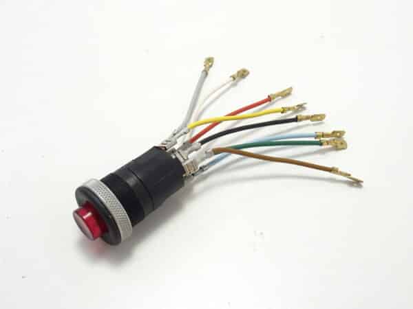 Hazard switch 70-79 round Alfa Spider