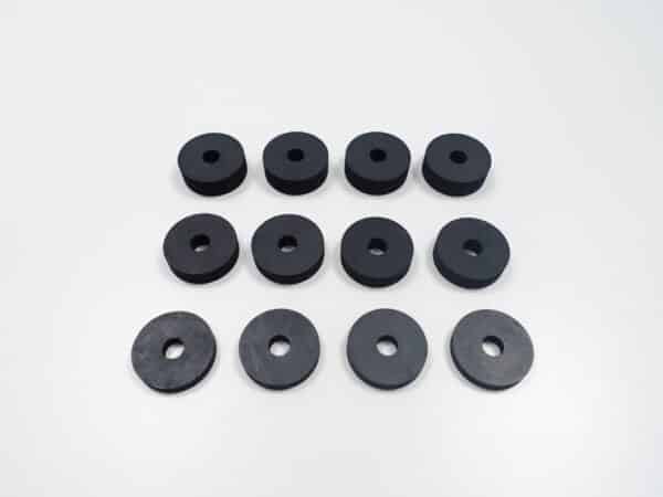 Spacer rubber set bumper 66-73 FIAT 124 Spider