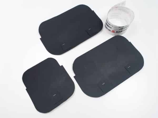 Water deflector door set FIAT 124 Spider