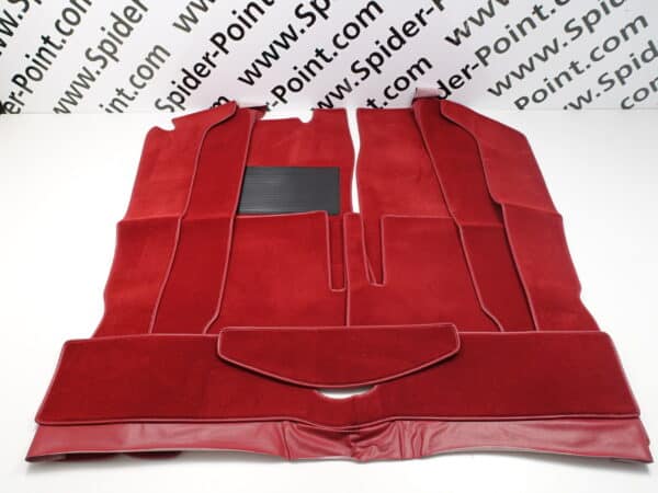 Teppichsatz dunkelrot -82 FIAT 124 Spider